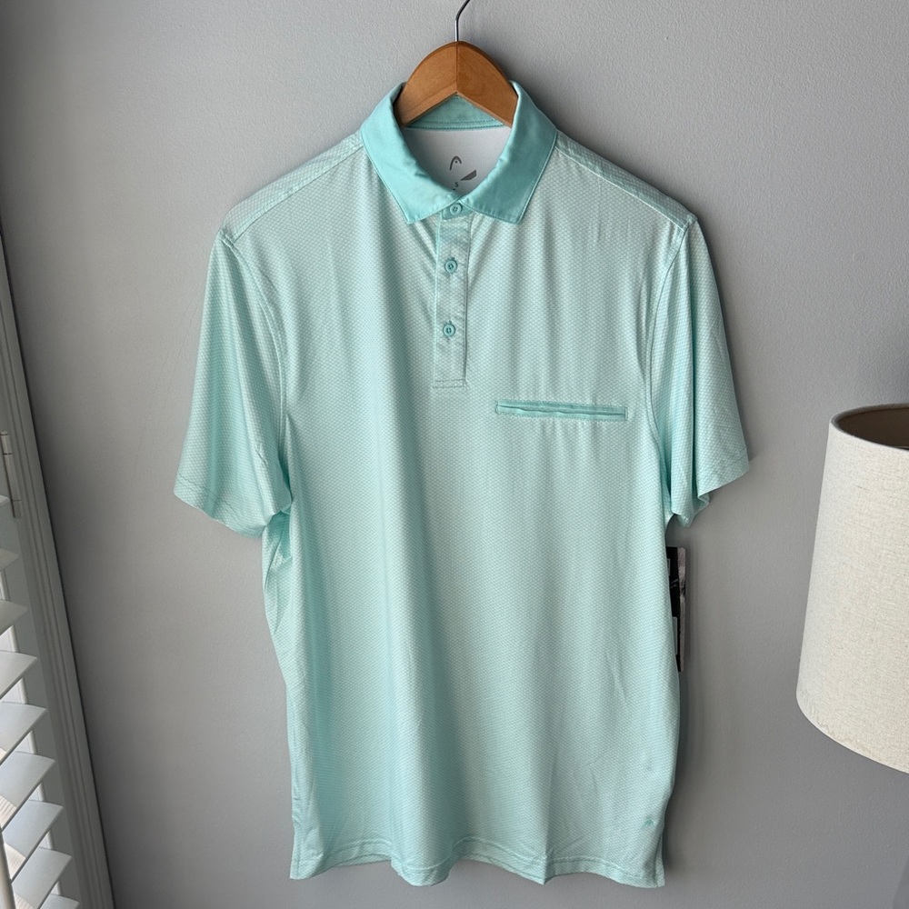 NWT HEAD Golf Polo in Ocean‎ White